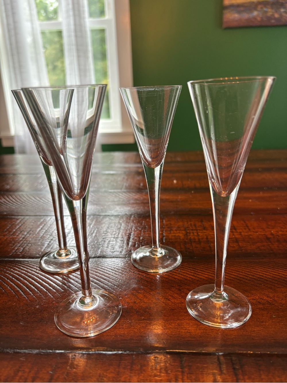 Clear Crystal Stemware Liqueur Glasses - Set of 4